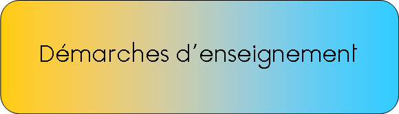 Démarches d'enseignement