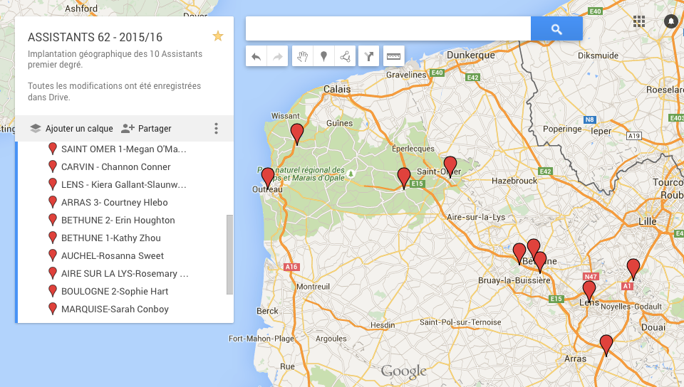 Implantation des assistants 201516