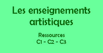 Les enseignements artistiques